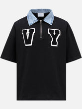 画像をギャラリービューアに読み込む, PDMAS-DENIM COLLAR OVERSIZE POLO SHIRT-PDTS013