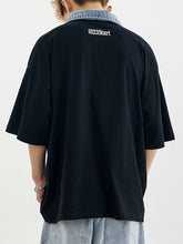 画像をギャラリービューアに読み込む, PDMAS-DENIM COLLAR OVERSIZE POLO SHIRT-PDTS013