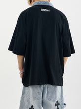 画像をギャラリービューアに読み込む, PDMAS-DENIM COLLAR OVERSIZE POLO SHIRT-PDTS013
