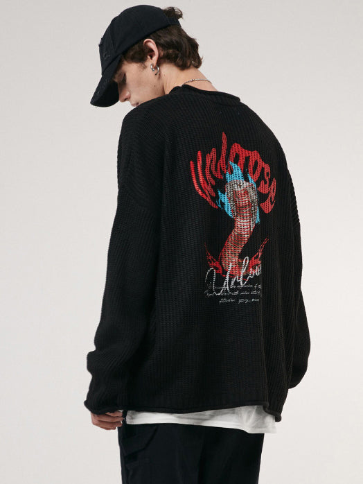 PDMAS ''WORM?'' PULLOVER SWEATSHIRT - KN315